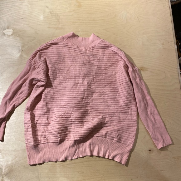 Time and Tru Pink V-Neck Women's Sweater Large (12-14) (MO) - Picture 14 of 15